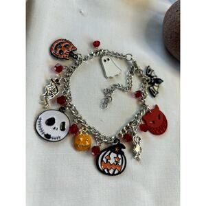 Boutique Halloween Choker Necklace Pumpkin Witchy Goblincore